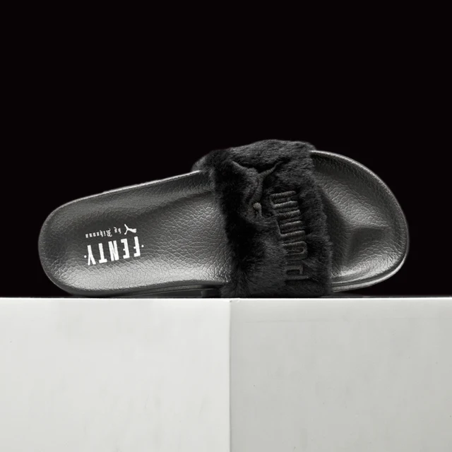 New PUMA X Rihanna Fenty Fur Slide Unisex /Men's / Badminton Shoes Size 44|Badminton Shoes| - AliExpress