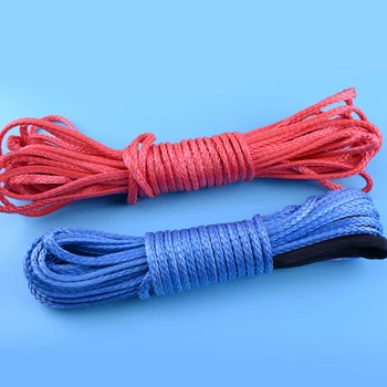 

CITALL Universal 1/6'' x 50' Synthetic Winch Line Cable Rope with Sheath 5000-5700lbs For Car ATV JEEP SUV