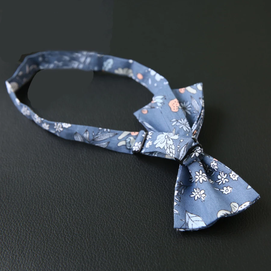 Mantieqingway хлопок Bowties для мужчин с цветочным принтом лук Галстуки Для Свадьба Gravatas