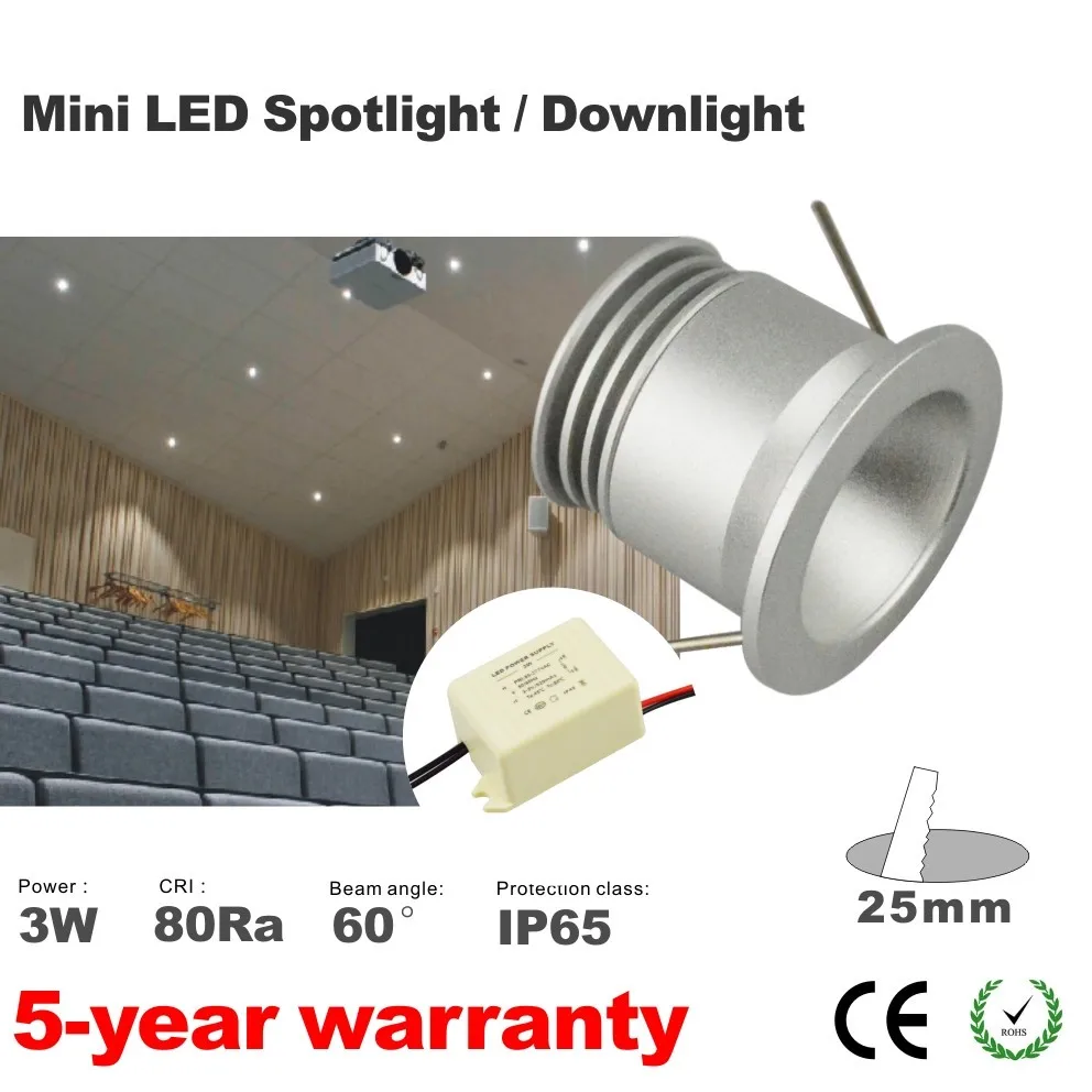 Mini 3W LED spotlight Downlight-