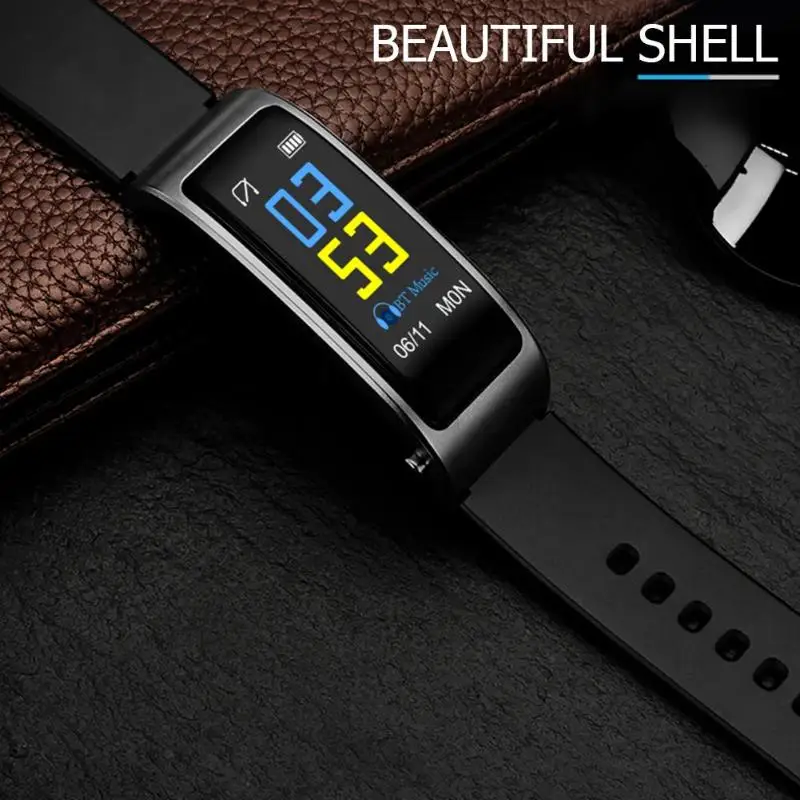 ALLOYSEED Y3 плюс Bluetooth Smart Браслет гарнитура сна монитор сердечного ритма шагомер