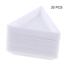 20 шт пластиковые бусы со стразами Дисплей Лоток дизайн ногтей сортировочный инструмент