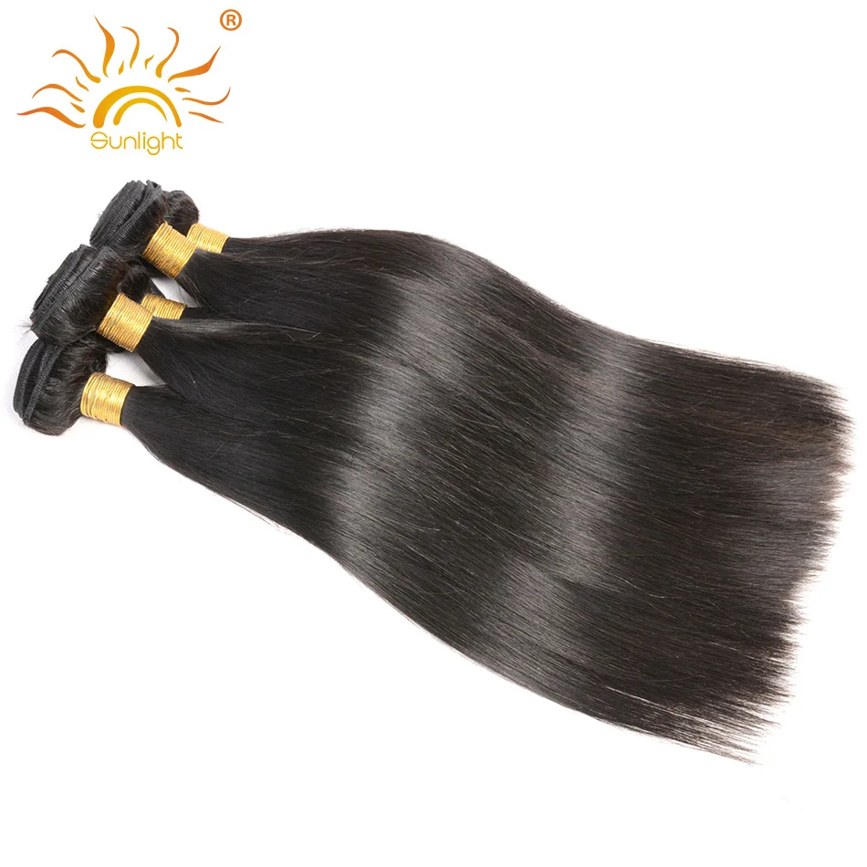 Brazilian Virgin Hair Straight 1 pc Can Buy 3 or 4 Bundles Natural Black Can Be Dyed Sunlight Human Hair Free Shipping 10 to 28'