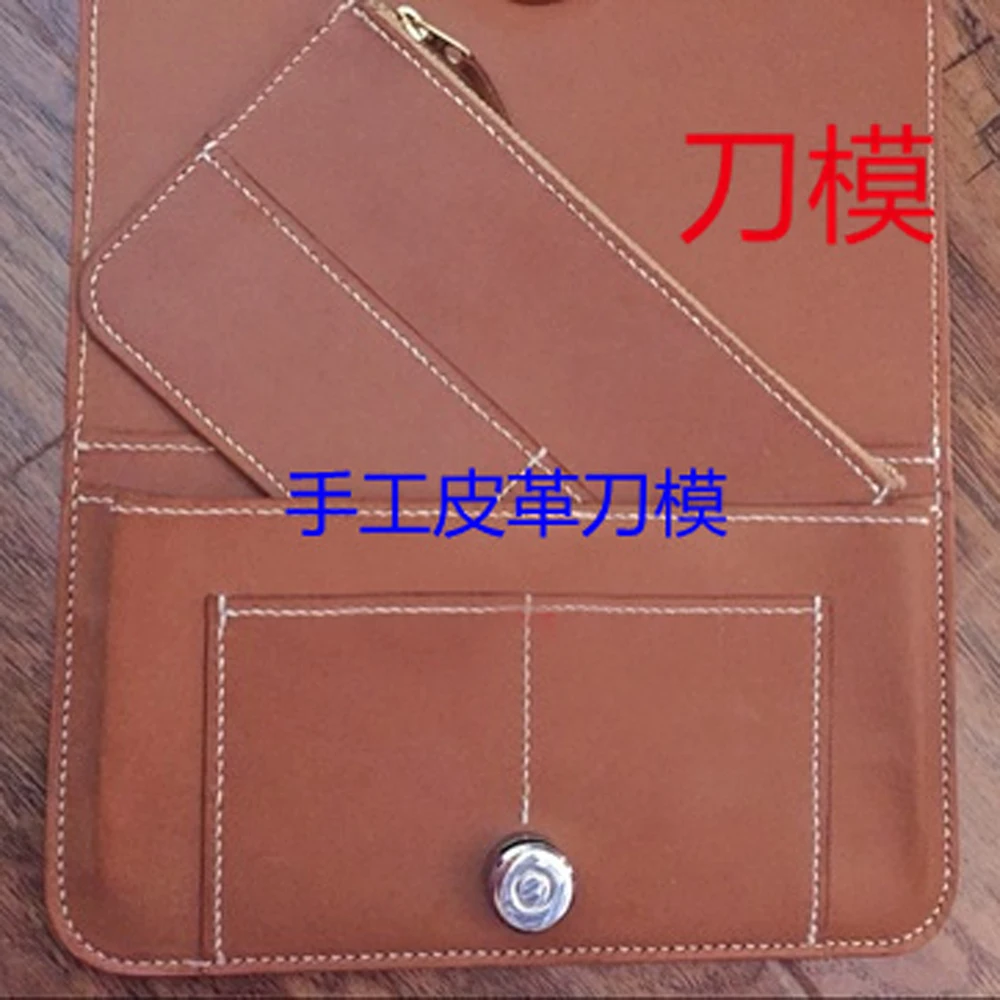 

designer leather craft template double bag wallet die cutting knife mould hand punch tool set