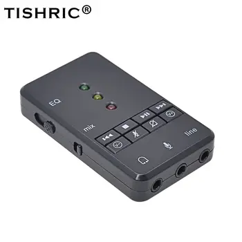 

7.1 USB Sound Card Recording Microphone Headphone 3.5mm Jack Audio Adapter Sound Card External For Mac PC Computer Android Linux