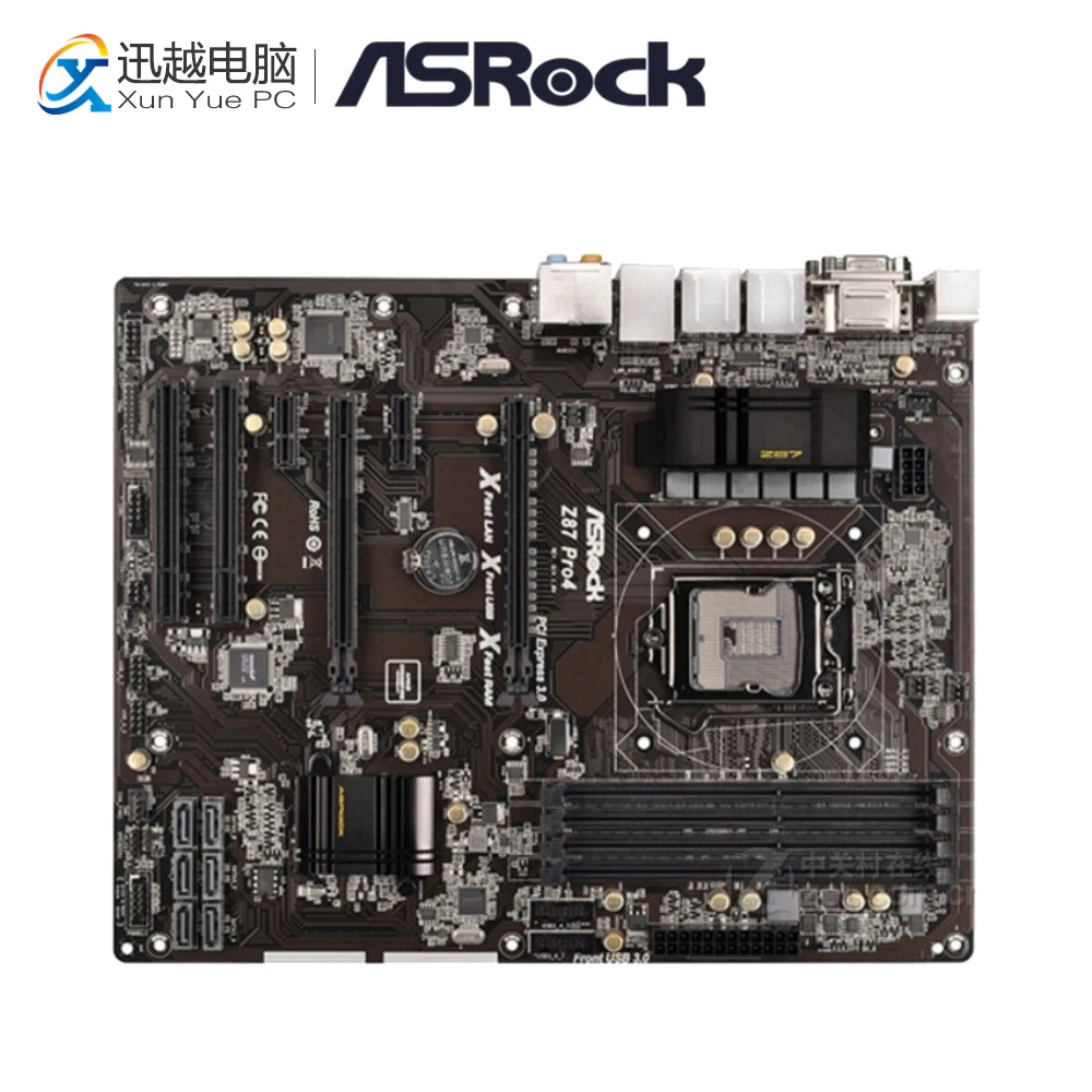

Asrock Z87 Pro4 Desktop Motherboard Z87 Socket LGA 1150 i3 i5 i7 DDR3 USB3.0 ATX