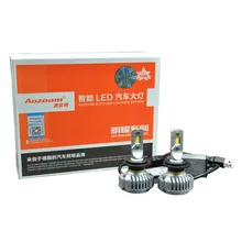 2018 Atualização AOZOOM 2 pcs 6000LM All In One Car Led Farol 9012 100 w 6000 k LEVOU Bulbo Do Carro