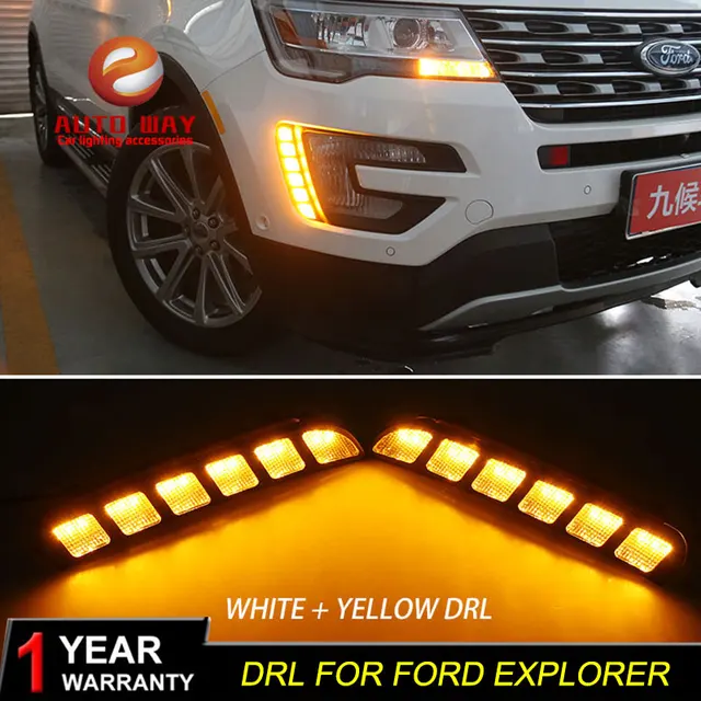 Buy Free shipping 12V 6000k LED DRL Daytime running