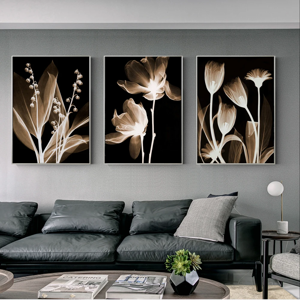 

Abstract Flowers Wall Art Canvas Paintings 3 Pieces Modular Pictures On The Wall Posters And Prints Flowers Canvas Prints Cuadro