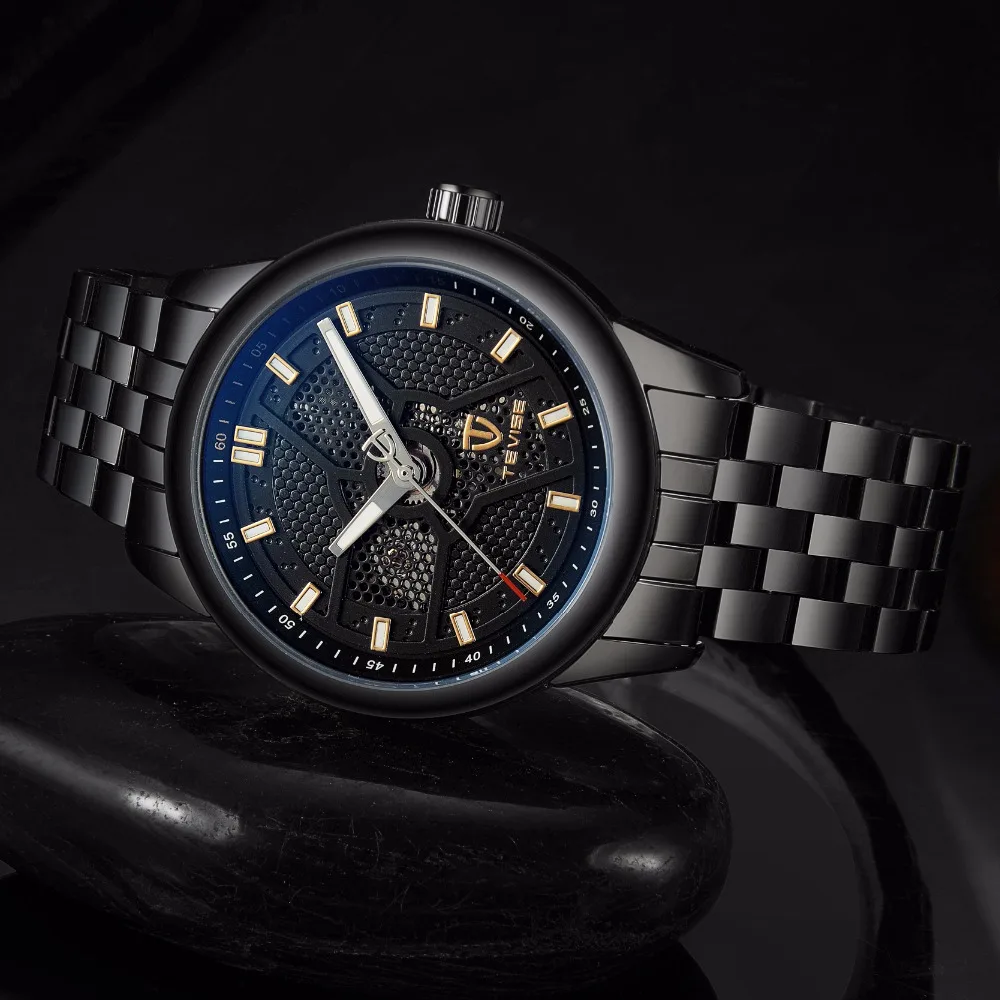 Tevise أعلى العلامة التجارية الفاخرة رجل الساعات الفولاذ المقاوم للصدأ التلقائي الميكانيكية ووتش مضيئة التناظرية الهيكل العظمي المعصم 9008 جرام Tevise أعلى العلامة التجارية الفاخرة رجل الساعات الفولاذ المقاوم للصدأ التلقائي الميكانيكية ووتش مضيئة التناظرية الهيكل العظمي المعصم 9008 جرام