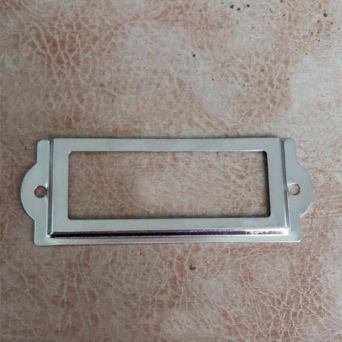 Cabinet Shelves Drawer Name Card Label Holder 83*30MM Metal Frame Drawer Box Case Cabinet