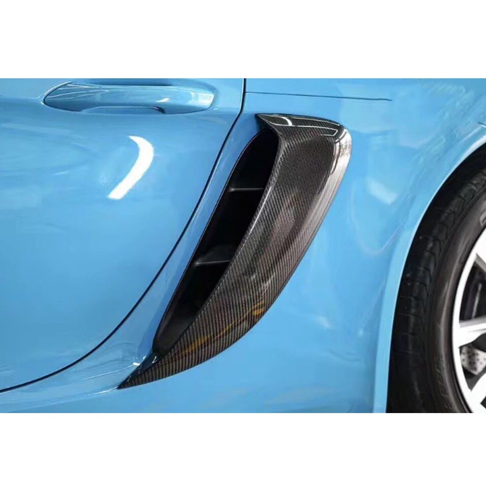 718 углеродное волокно боковые вентиляционные отверстия для Porsche Boxster Cayman 2016 2018