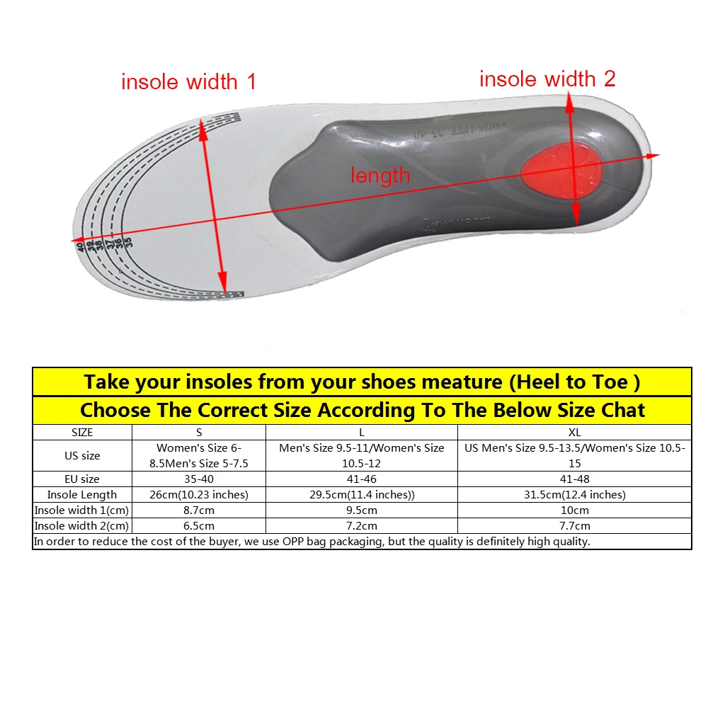 EXPfoot عالية الجودة تقويم العظام هلام عالية قوس دعم النعال هلام وسادة كعب 3D العظام التهاب اللفافة الأخمصية يدعم 35-48 حجم