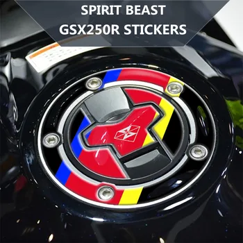 

Spirit Beast Motorcycle Fuel Tank Cap/lock Cover/triple Clamp Stickers For Suzuki Gsx250r