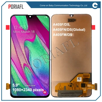 

5.9" For Samsung Galaxy A40 LCD A405 A405F SM-A405F Display Touch Screen Digitizer Assembly A40 2019 For SAMSUNG A40 LCD A405DS
