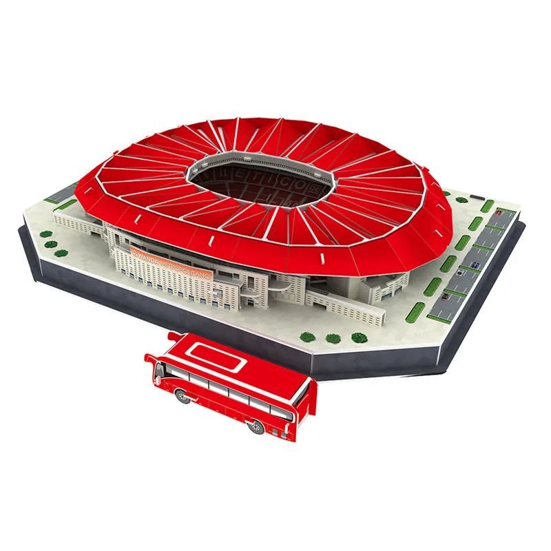 Детская 3D Трехмерная головоломка, мир, футбольный стадион, детская головоломка, сделай сам, волшебная вставка, игрушка для обучения, развивающие игры, игрушки, подарок - Цвет: 166