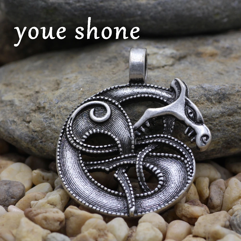 Ожерелье youe shone Viking ретро Волк Фенрир Скандинавская мифологическая подвеска Odin и
