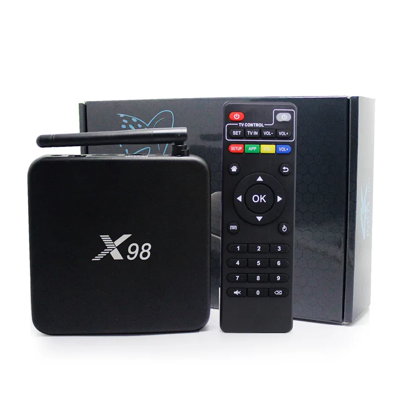 

X98 Set-top Box Android 5.1 Amlogic S905 Core Android Smart TV Box 2GB 16GB 2.4 g/5ghz Supports Bluetooth WiFi 4K Media Player