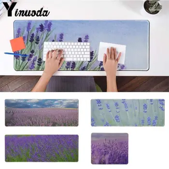 

Yinuoda Lavender flower Customized MousePads Computer Laptop Mouse Mat Size for 180*220 200*250 250*290 300*900 400*900*2mm