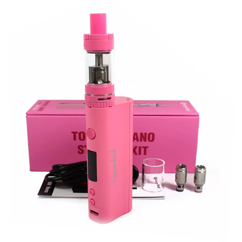 

Original Kangertech TOPBOX Nano 60W TC Box Mod with 3.2ml Top filling Atomizer Starter kit Temperature control with SSOCC coil