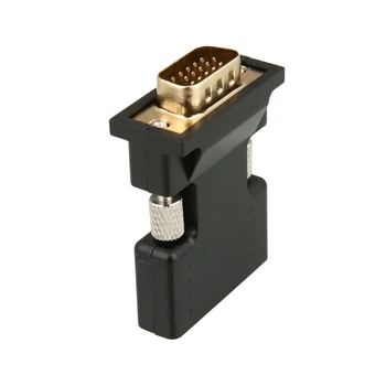 

3.5mm Audio Cable Support 1080P 720p Signal Output HDMI TO VGA+Audio HD Adapter HDMI Female to VGA Male Converter