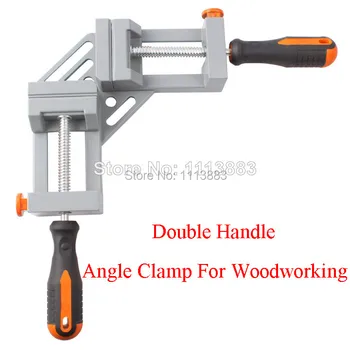 

Double Handle Aluminum Alloy 90 Degrees Angular Splint Right Angle Clamp Woodworking Clips Carpenter Pliers Frame Clamps