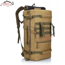Местный лев, мужской военный тактический рюкзак, рюкзак для кемпинга, альпинизма, мужской походный рюкзак, рюкзак для путешествий, 50л
