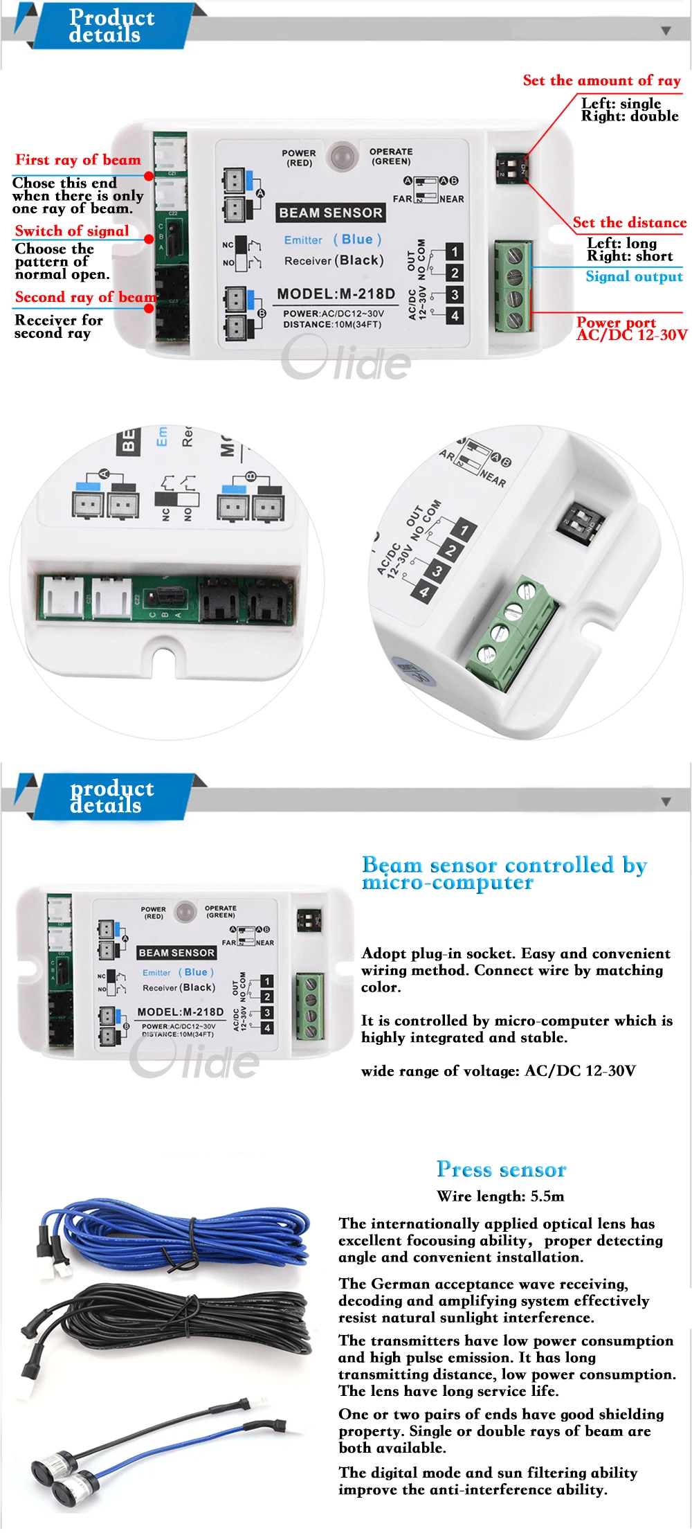 Automatic Sliding Door Safety Beam Sensor 3