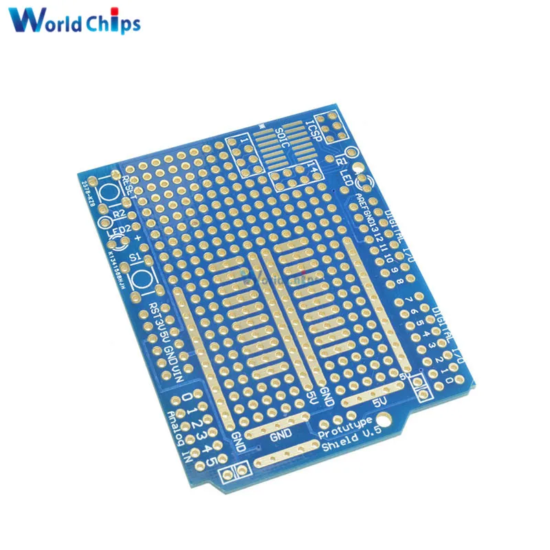

Prototype PCB Board For Arduino UNO R3 Shield Board FR-4 Fiber 2mm 2.54mm Pitch DIY