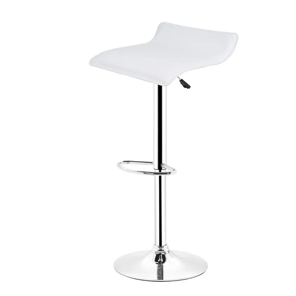Горячая Распродажа, 2 шт, синтетическая кожа, Регулируемые вращающиеся барные стулья, пневматические стулья, сверхмощный счетчик, мебель для гостиной, HWC - Цвет: Белый