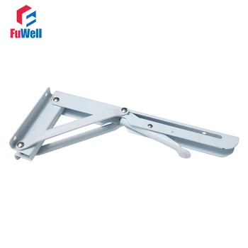 

1pair 10/12/14/16inch Triangle Bracket DIY Metal Table Triangular Release Support Folding Desk Triangular Bracket