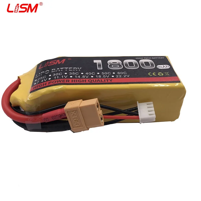 

RC lipo battery 3S 11.1v 1800mAh 25C For RC Airplane Quadrotor Helicopter Drone 7.4V Battery LiPo 25C 3S #40C09
