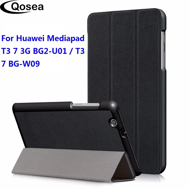 Qosea для Huawei Mediapad T3 7 BG2-W09 чехол из искусственной кожи с Умной подставкой Чехол
