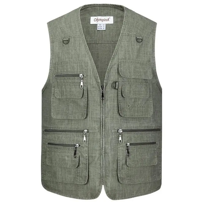 new Photography Vests Man Cotton Casual Wasitcoat For Men Vest With Many Pockets Summer For Men Zipper Regular Men's Sweatshirts new Photography Vests Man Cotton Casual Wasitcoat For Men Vest With Many Pockets Summer For Men Zipper Regular Men's Sweatshirts