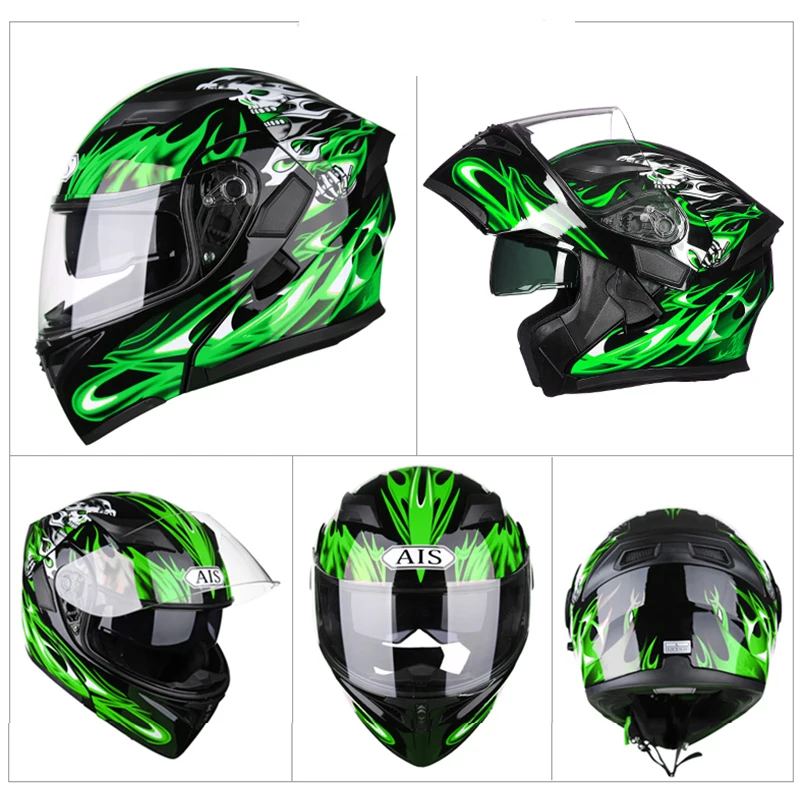 LED Moto rcycle шлем для езды на четыре сезона с хвостом moto r Балаклава cros casque de vintage
