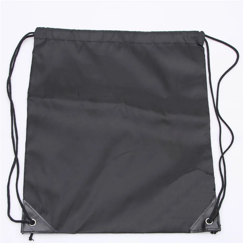 Портативная Мужская и женская спортивная сумка нейлоновая сумка на шнурке рюкзак для верховой езды обувь сумка Одежда Йога Бег Фитнес - Цвет: Black