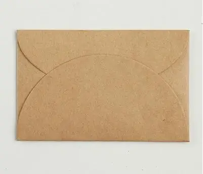Ретро цвет крафт-конверт-Мини-серия бумажный конверт 9*5,8 см визитная карточка маленький Конверт Конверты приглашение 100 шт./упак - Цвет: Темный хаки