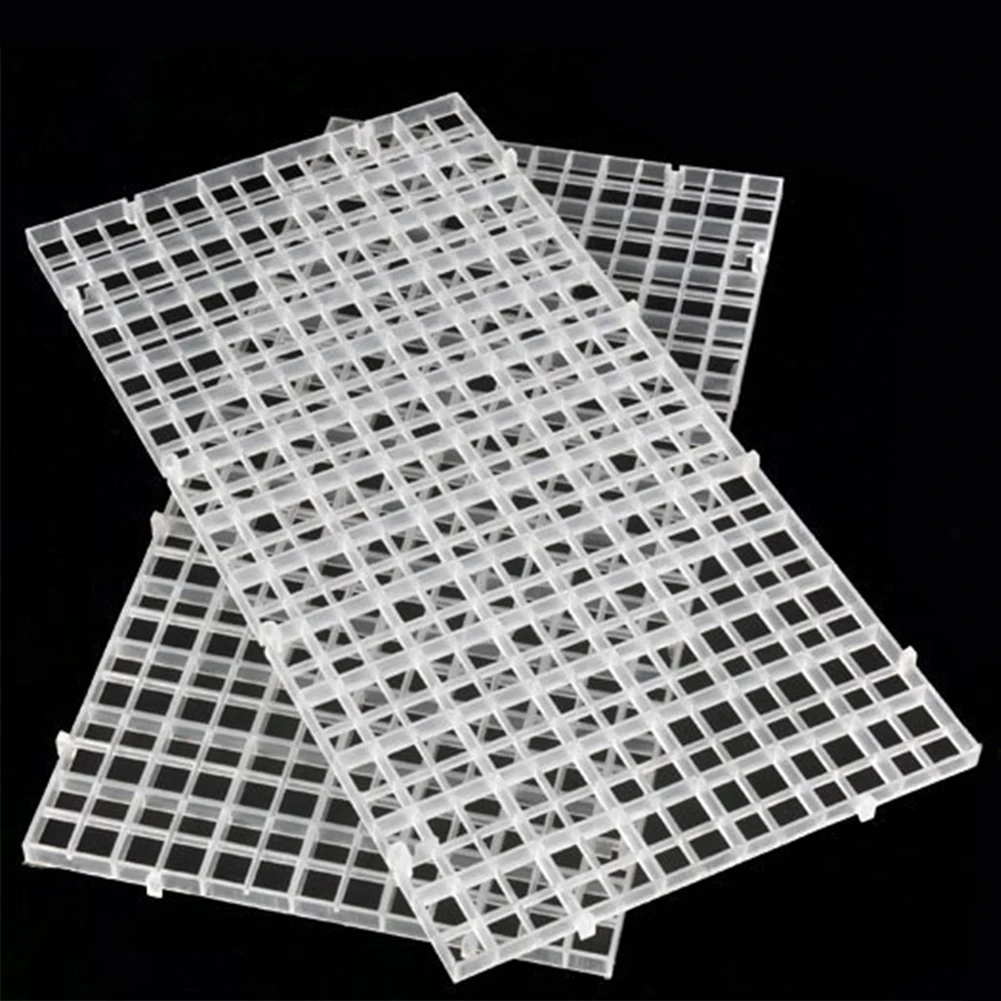 

2pcs/set Aquarium Fish Tank Grid Divider Tray Egg Crate Filter Bottom Isolate