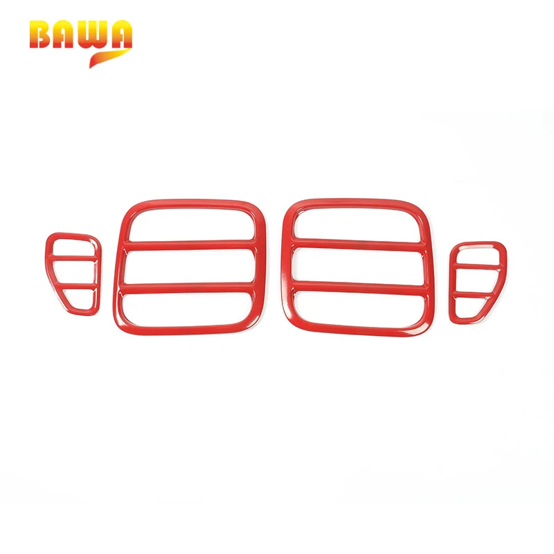 Tail Lamp Cover BAWA Lamp Hoods For Jeep Renegade Up Metal Tail Light Guard Cover Accessories For Jeep Renegade Sticker