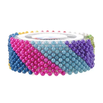 

480 Pcs Assorted Color 37mm Length Ball Head Straight Pins Decorations