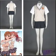 Envío gratis Anime To Aru Kagaku no Railgun Mikoto Misaka Cosplay Disfraces