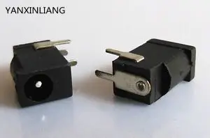 

10PCS/LOT High Quality DC Power Socket Jack DC-002 PIN=1.3 Needle Size DC002 Adaptation 3.5mm*1.3mm Power Female Plug 3.5x1.3MM