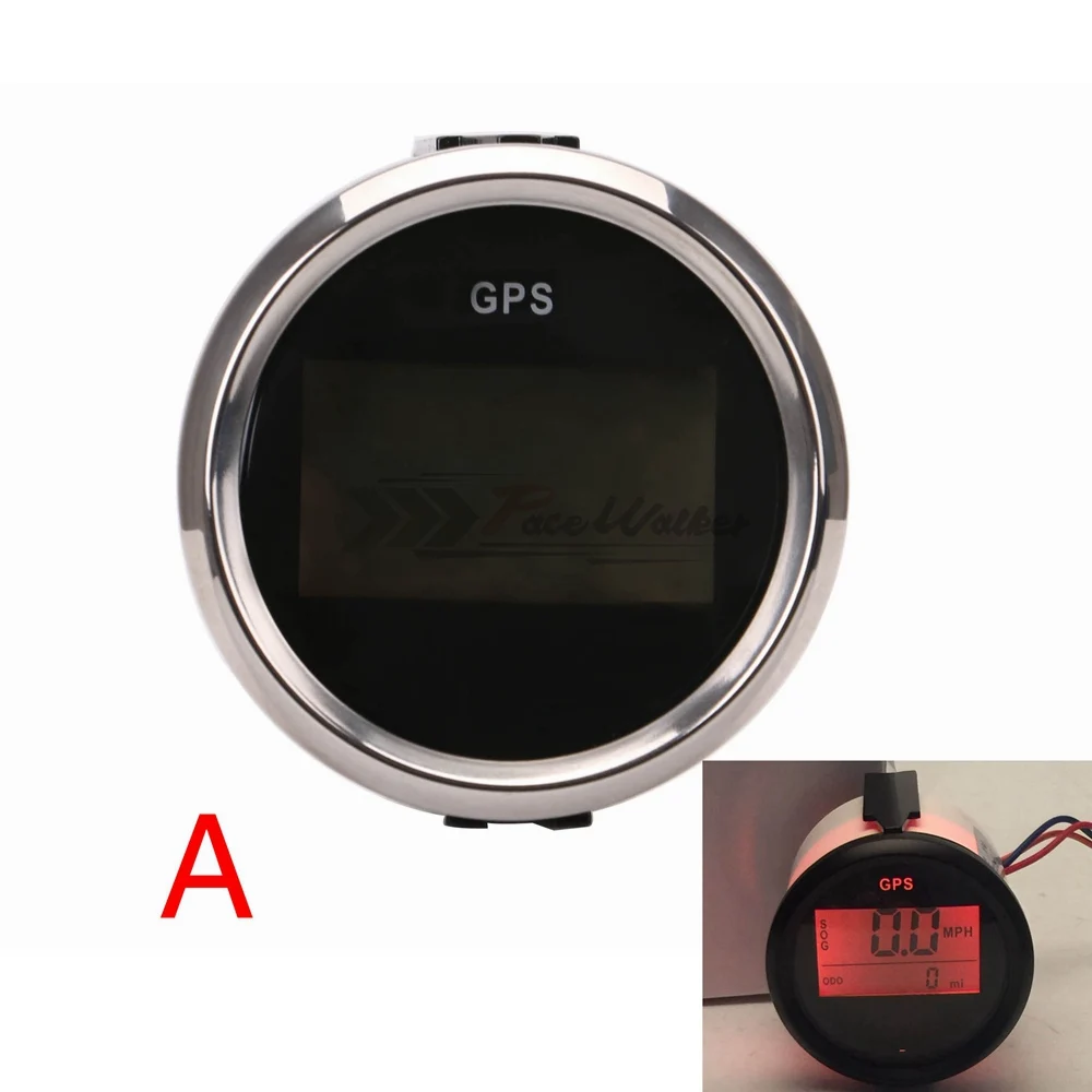 2 &quot(52 мм) цифровой gps спидометр одометр для автомобиля лодка с Подсветка 12 V/24