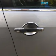 Подходит для России для Nissan Almera G11 2012 дверная ручка крышка чаши хромированная отделка автомобиля Стайлинг авто аксессуары