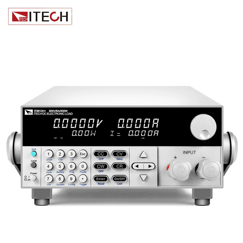 

ITECH IT8512B+ High performance electronic load single channel Auto/short-circuit/dynamic test VFD display