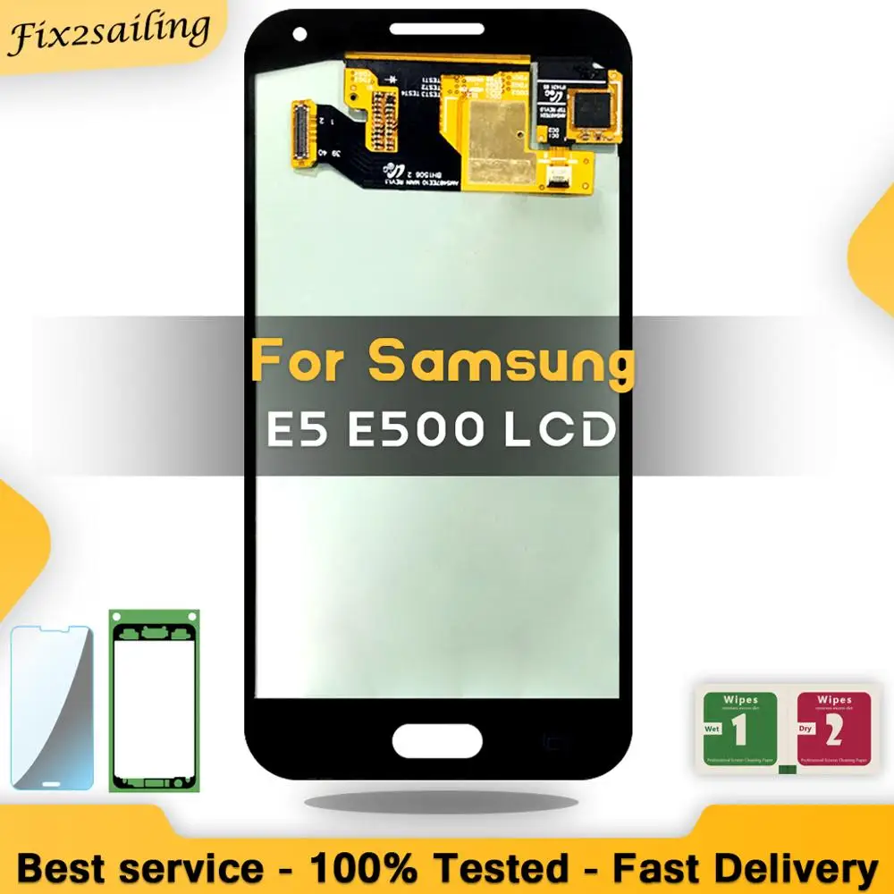 

Super AMOLED LCD Display 100% Tested Working Touch Screen Assembly For Samsung Galaxy E5 E500 E500F E500H E500M