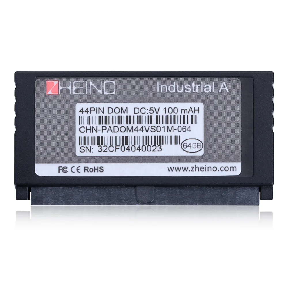 ФОТО New SSD IDE PATA DOM 44PIN 64GB Industrial  MLC Disk On Module Solid State Drives Vertical+Socket
