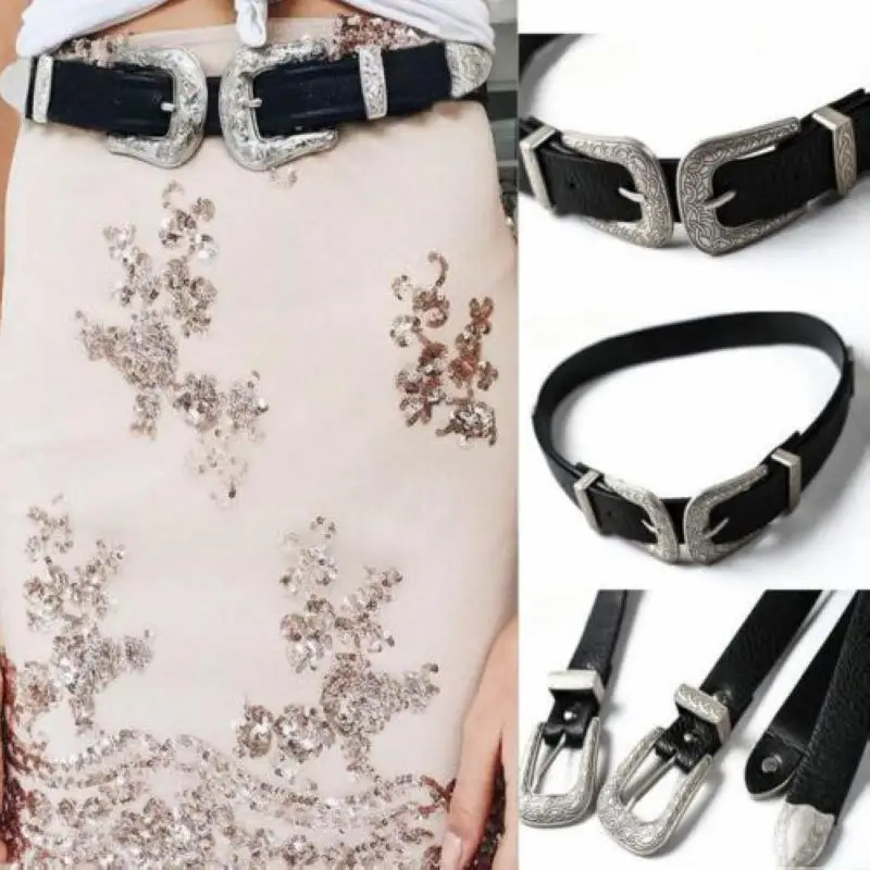 Wink Gal Fashion Female Vintage Strap Metal Pin Buckle Jeans Designer Leather Belt For Women