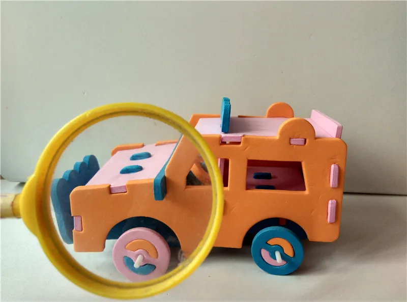 Happyxuan 6 шт./партия классная ручная 3D головоломка вспененный этилвинилацетат игрушка гоночная машинка Модель автомобиля Детские наборы инструментов для рукоделия 3-6 лет