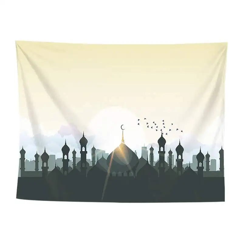 

Hanging Wall Tapestry Muslim Ramadan Decorative Lantern Tapestry Halal Eid al-Fitr Home Decor
